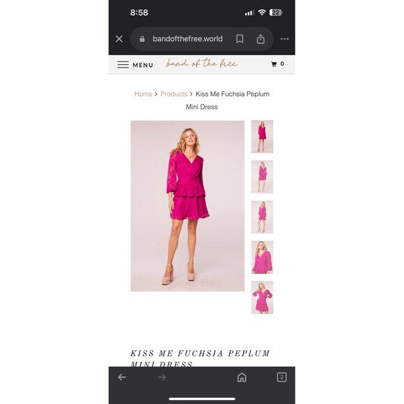 Band of Gypsies Dresses & Skirts - NWT medium fushia fit and flare dress